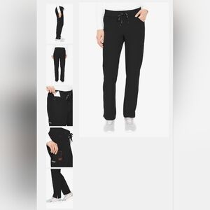 Med Couture scrub pant 8733 (Peaches) in black
